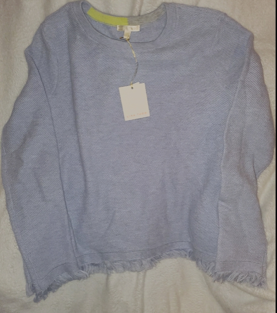 Lisa Todd Blue Foam (color) Knit Sweater